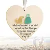Decoración de Amistad con Forma de Corazón para Nuevo Producto Transfronterizo Colgante Acrílico Plano 2D Regalo de Navidad Colgante para Árbol de Navidad