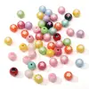 Acrílico Pintura de Goteo al Óleo Estrella de Cinco Puntas Cuentas Redondas Pulsera Collar DIY Hecho a Mano Paquete de Materiales para Joyería