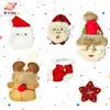 Nueva Serie Navideña Anciano Muñeco de Nieve Tela Relleno de Algodón Accesorios Ropa Accesorios para Portaequipajes DIY Accesorios Decorativos