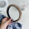 Diadema barroca coreana de esponja con diamantes completos, diamantes de imitación europeos y americanos de ala ancha, parte superior craneal alta, coletero, accesorios para el cabello nuevos transfronterizos para lavarse la cara