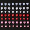 Red de moda amor joyería para uñas corazón tridimensional usar uña aretes para uñas material al por mayor para accesorios de carcasa de teléfono móvil