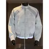 Jaqueta Bomber Tie-Dye com Gola Alta para Primavera e Outono Masculina, Estilosa e Moderna para Adolescentes, Nova Jaqueta Casual Americana Solta 2026
