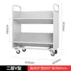 Carrito de Archivo de Biblioteca Carrito Silencioso para Libros de Biblioteca Carrito Organizador Escalera para Libros de Dos Pisos Tres Pisos Plano en V