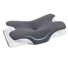 Almohada con forma de mariposa de Amazon, almohada gruesa de espuma viscoelástica, almohada de soporte para el cuello, almohada cervical para adultos, núcleo de almohada de espuma viscoelástica, almohada viscoelástica de forma única