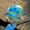 Enfeites Pendentes de Sino dos Ventos Desejos, Sino dos Ventos Transparente de Vidro Flor de Cerejeira Pendurado, Sino dos Ventos Decoração de Cena de Área Cênica, Artesanato DIY para Estudantes