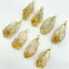 Venda Quente Transfronteiriça Ágata Natural Cristal Enrolado Irregular Grande Pingente de Pedra Original Acessórios para Pingente de Colar DIY