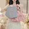 Ropa Infantil Estilo Coreano para Niñas, Conjunto de Verano 2026 Modelo Nuevo, Elegante Chaleco de Punto y Pantalón Falda de Encaje para Niñas Jóvenes