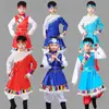Ropa Étnica Minoritaria para Niños, Niños y Niñas, Túnicas Mongolas, Disfraces de Danza de Rendimiento de Xizang, Nuevos Estilos para Niños