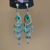 Brincos de franja em forma de gota d'água cravejados de diamantes, sensação de luxo leve e alta qualidade, brincos versáteis de moda vintage para mulheres