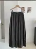 Calça Casual Solta Xadrez Color Block KEKEZOON para Mulheres, Outono Cintura Alta Versátil Wide-Leg, Foto Real 8824