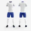 Traje de Manga Corta de Secado Rápido y Absorción de Sudor, Maillot de Entrenamiento y Competición para Adultos y Niños, Conjunto de Traje de Fútbol de Venta Caliente Transfronteriza