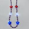 Collar de Cuentas de Estrella de Cinco Puntas del Día Nacional Día de la Independencia Americana Tendencia de Moda Collar Creativo Suministros para Fiesta