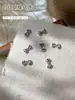 Nuevos Accesorios de Arte para Uñas de Dibujos Animados Gatito Kt con Estampado de Leopardo Gafas Lindas Hello Kitty Lazo Uñas Portátiles Hechas a Mano