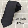 Corbata Rayada Básica Estrecha Hecha a Mano para Hombre, Nudo de Mano, Combinación de Camisa, Uniforme, Vestimenta Profesional de Negocios