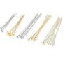 Accesorios DIY con retención de color oro de 14k estrella de cinco puntas amor alfiler en T aguja plana joyería hecha a mano material con cuentas