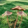 Estacas de Jardim de Metal Vintage Cogumelo Transfronteiriças com acabamento em metal envelhecido