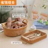 Plato de Fruta Japonés Kens Mimbre Imitación Cesta de Snacks para Sala de Estar Cesta de Almacenamiento de Verduras para Cocina Cesta de Picnic Cesta de Frutas para el Hogar