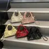 Bolsa de Mão Plissada com Laço Estilo Coreano Feminina 2026 Novo Estilo Bolsa Tote Bolsa de Ombro Bolsa Transversal de Ombro Único Moda