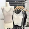 9964# Patchwork de Renda Francesa Lindo Costas Camisola Alças Protetores de Sutiã Sexy Leve Luxo Modelador Estiloso Alta Elasticidade Qualidade Roupa Íntima
