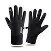 Guantes de dedo para montar Invierno Pantalla táctil A prueba de viento Cálidos Impermeables Deportes con forro polar Montañismo Exterior Ciclismo