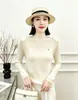 Andy Terciopelo Cuello Semi-Alto Manga Larga Tejido Capa Base Superior para Mujer Otoño/Invierno Nuevo Estilo Adelgazante Favorecedor Ropa Interior Suave y Esponjoso Suéter