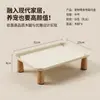 Estante Elevado de Almacenamiento Estilo Crema Transfronterizo para Escritorio Cafetera Esquina Té Bolsitas Bocadillos Bandeja de Almacenamiento Venta al por Mayor en Stock
