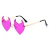Gafas de Sol Sin Marco Nuevas 2024 Forma Especial Modernas de Moda Fiesta Baile Disco Irregulares Fabricante Mayorista