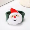 Natal infantil luminoso criativo pequeno presente presente raquete anel pulseira estalinho relógio de desenho animado decorações