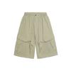 Northern Frontier Marca de Tendencia Estilo Americano para Hombre Verano 2025 Nuevos Pantalones Capri Cargo de Hilo de Sarja Lavados con Piedra Bolsillo Grande para Hombre