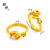 Anillo con un Apellido Aleatorio de los Cien Apellidos Familiares, Enviado con un Apellido Aleatorio, Diseño de Nicho, Moderno, Sencillo, Alto Valor Estético, Anillo Ajustable con Diseño de Moneda de Cobre