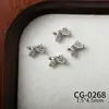Decorações de Laço com Zircônia para Nail Art, Não Desbota, Unhas Wearable de Luxo Leve, DIY para Capinha de Celular, Laço com Zircônia que Preserva a Cor
