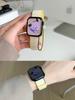 Pulseira de Velcro com Argola de Nylon Respirável para Apple Watch S10 Primavera e Verão Adequada para iWatch 11 Geração 987Se Universal para Homens e Mulheres