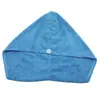 Touca para Secar Cabelo Espessa Absorvente de Água Secagem Rápida Toalha para Secar Cabelo Toalha de Casa Microfibra Veludo Touca para Secar Cabelo Touca de Banho