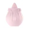 Nuevo Vibrador Flor de Calabaza Rosa con Función de Lamer y Succionar Lengua, Huevo Vibrador para Mujeres, Masajeador Masturbador Sexy