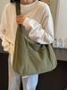 Bolso Dumpling Ins Bolso Cruzado Bolso Simple para Estudiante Trabajo Viajero Bolso Grande Bolso de Hombro Casual de Gran Capacidad para Mujer Otoño e Invierno