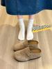 Mules de Suela Gruesa, que Aumentan la Altura, Estilo Birkenstock, para Mujer, Novedad Primavera y Otoño 2025, Cerrados, sin Talón, para Uso en Exteriores