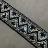 Borde de Encaje Estilo Étnico Multicolor 5CM Cuerda Bordada con Hilo Dorado Lentejuelas Tira Accesorios para Ropa Hanfu DIY En Stock