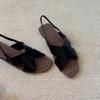 Zapatos de Mujer Hechos a Mano de Lujo Nicho Verano 2025 Sandalias Retro de Comercio Exterior para Usar al Aire Libre