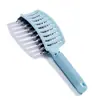 Peine de Cerdas de Jabalí, Peine Esponjoso, Peine de Costilla Hueca, Peine Masajeador del Cuero Cabelludo, Peine para Peinar el Cabello, Peine para el Cuidado del Cabello, Peine Alisador