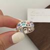 Anillo Corazón Dulce para Niñas, Diseño Nicho, Lujo Ligero, Diseño Nicho Dopamina de Gama Alta, Joyería de Mano