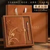 Conjunto de cadernos corporativos personalizados com design moderno de orquídea, conjunto de caixa de presente com planner criativo, caderno de presente para reconhecimento de cliente