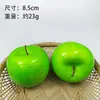 Modelo de fruta de simulación accesorios para fotografía de estudio manzana roja falsa manzana verde decoración de gabinete juguetes de educación temprana para jardín de infantes