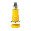 Plugue banana de 3 mm, terminal de cobre niquelado, montagem em painel para instrumentos de ensino, conector banana