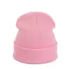 Gorro de Punto para Padres e Hijos Estilo Europeo Otoño Invierno Color Caramelo Lana Moda Unisex Cálido para el Frío