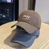 Gorra de Béisbol con Bordado de Letras Pequeñas de Estilo Simple 2026, Gorra Suave Versátil Casual para Mujer, que Hace que la Cara se Vea Más Pequeña