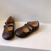 Zapatos Mary Jane Retro de Boca Baja para Niños Zapatos de Cuero para Niños Zapatos de Princesa para Niñas Zapatos Individuales Pequeños Zapatos de Bebé Suela Suave Primavera