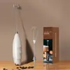 Espumador de Leche, Espumador de Café, Espumador Eléctrico Doméstico de Leche, Batidor de Leche, Batidor de Huevos de Mano, Espumador de Leche