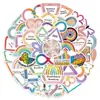 50 itens populares transfronteiriços, confortáveis, sensoriais, para emoção, descompressão, ins, estilo pequeno e fresco, adesivos, DIY, agenda manual, bagagem, geladeira