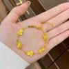 Moda Retrô Exquisito Simples Laser Cabaça Pulseira Feminina Luxo Acessível Nicho Alta Qualidade Elegante Versátil Pulseiras Empilháveis