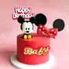 Pastel del Año del Rata para Niños Ratón del Zodiaco Bebé Luna Llena Decoración 100 Cumpleaños Adornos de Mickey Minnie Mouse Juguete